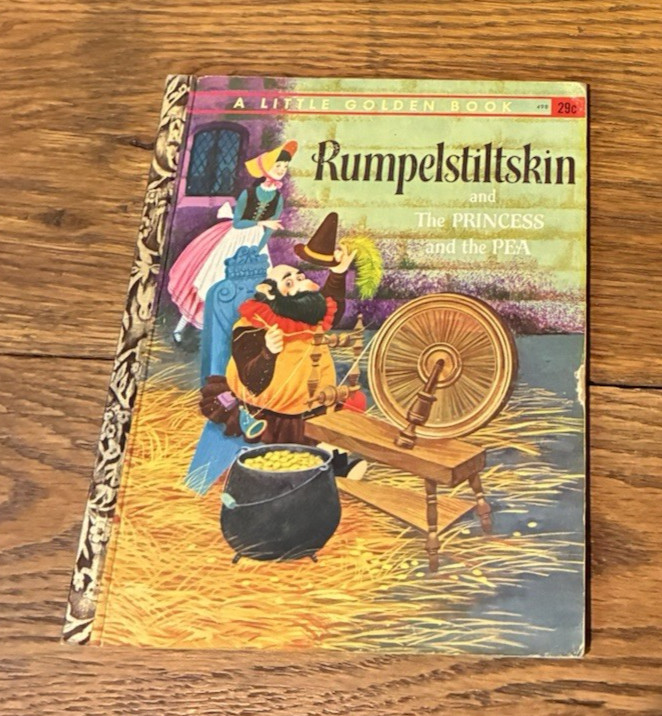 Vintage 1962 Little Golden Book Rumpelstiltskin & The Princess and the Pea