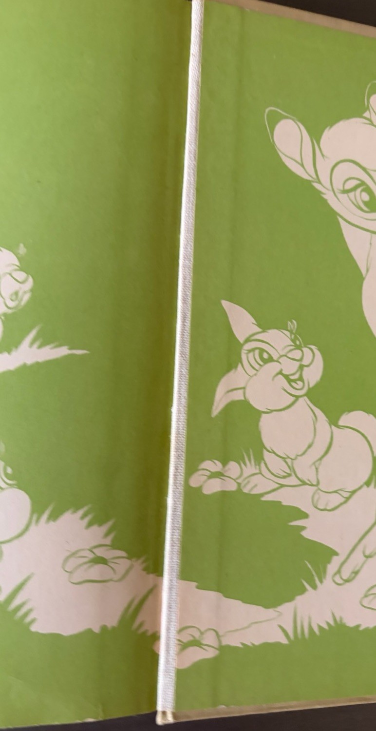 Vintage Walt Disney’s BAMBI by Idella Purnell 1944 Hardcover Color Illustrations