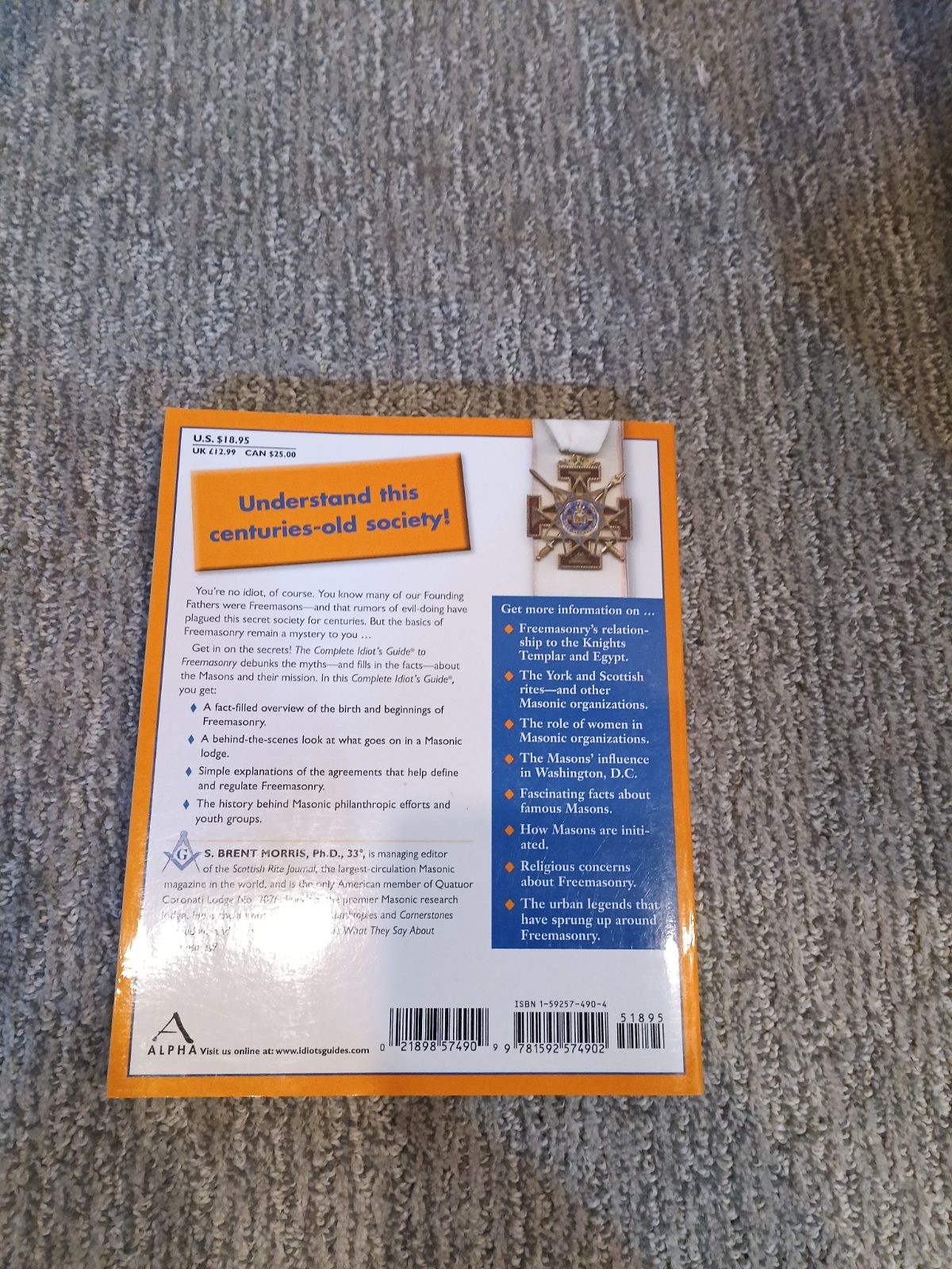 Complete Idiot’s Guide to Freemasonry Morris (2006) [VG]