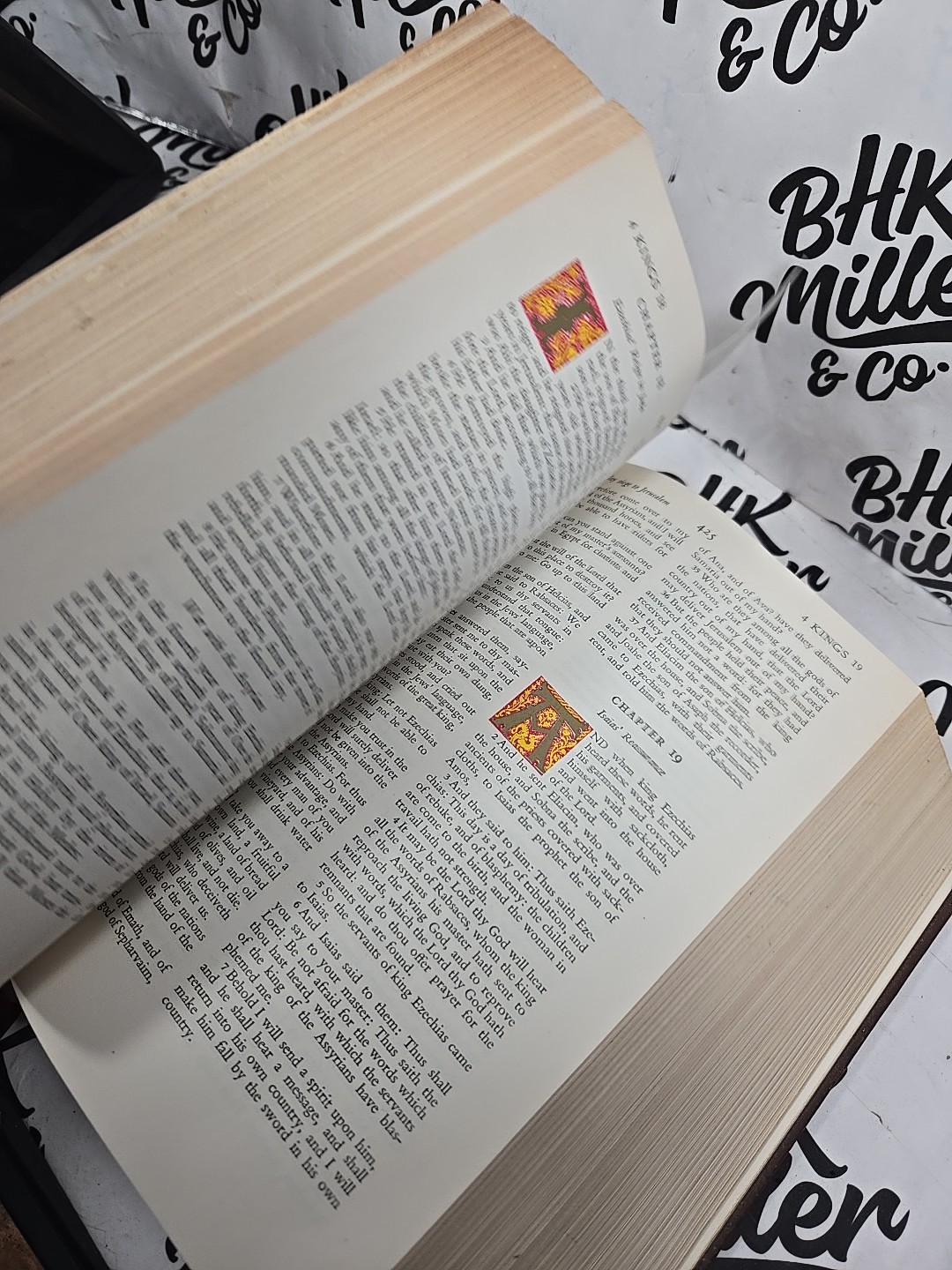 Catholic Family Edition Holy Bible John J Crawley 1953 HC Illustrated Spellman