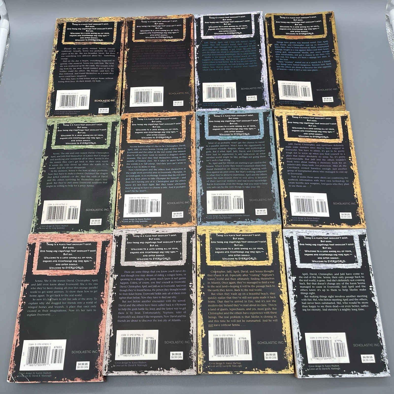Complete Set Series – Lot of 12 Everworld Books by K.A. Applegate YA