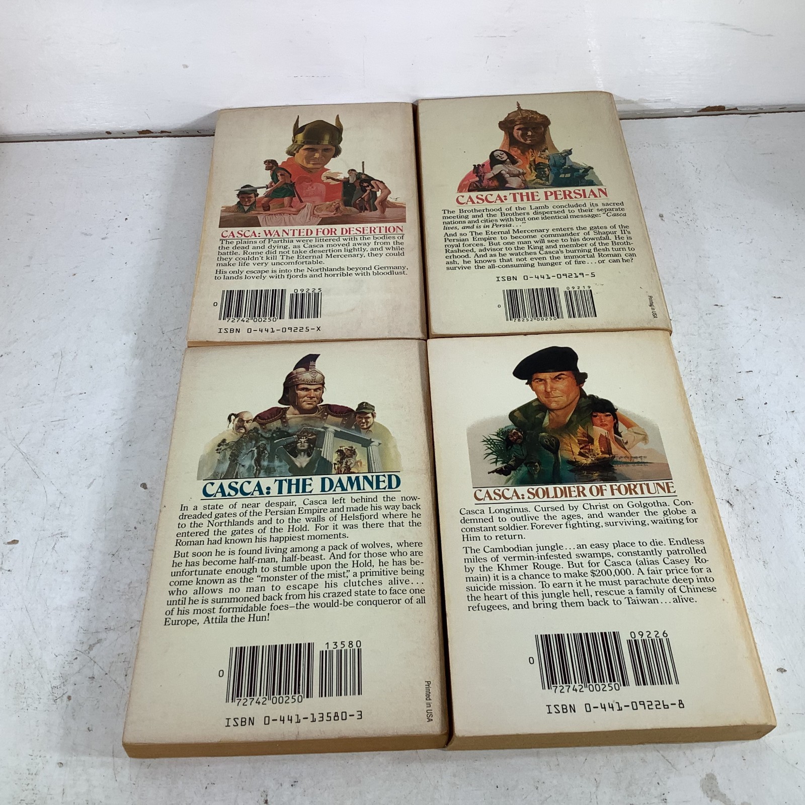 Casca the Eternal Mercenary Lot 20 Barry Sadler 1-16 18-20 22 ACE Charter PB VG