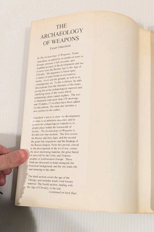 The Archaeology of Weapons: Arms and Armor by Ewart Oakeshott–Collectible Rare