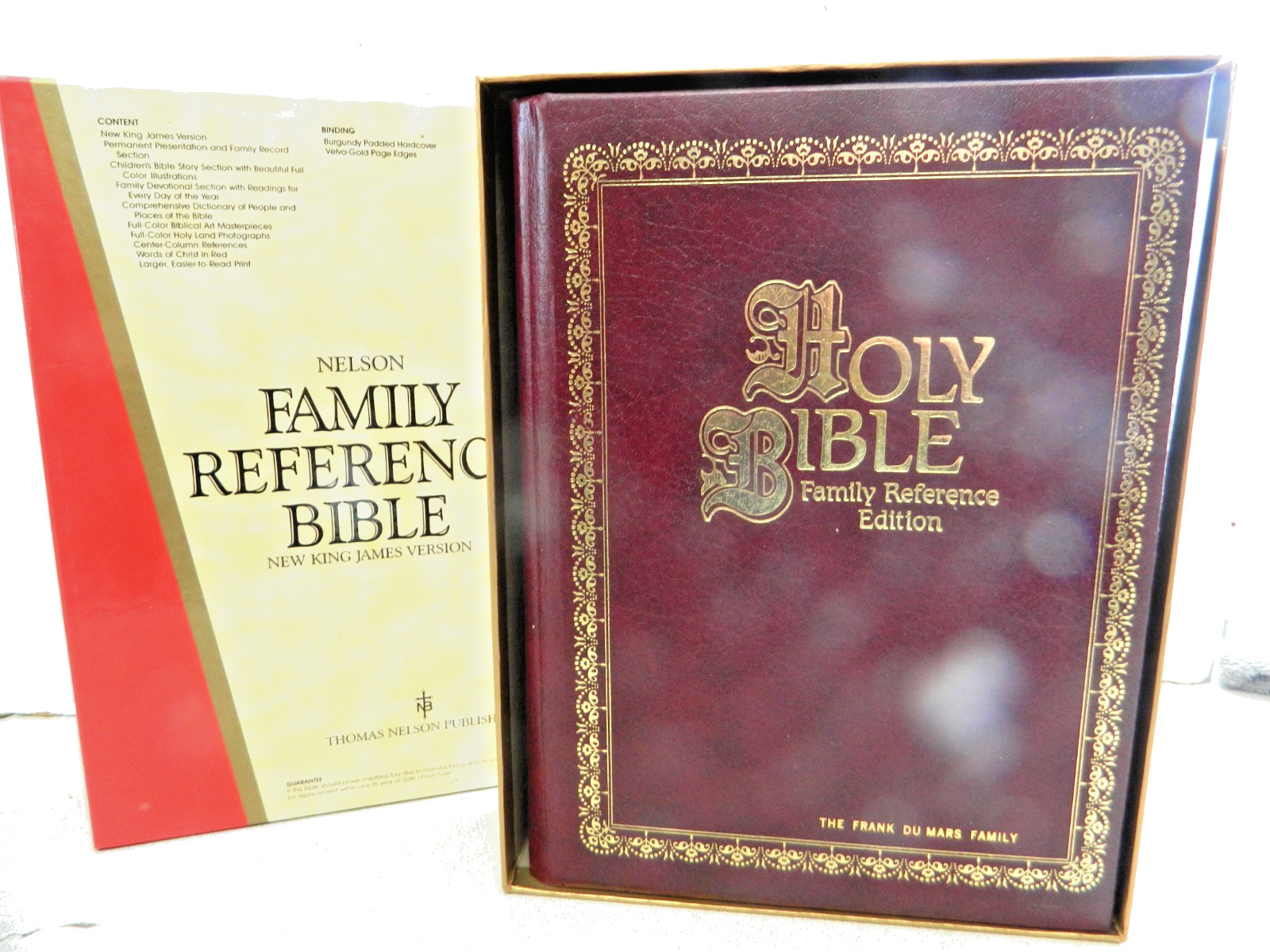 Nelson Family Reference Bible—NKJV—1985—Large—Bonded Leather—355BR—Unread/VG+