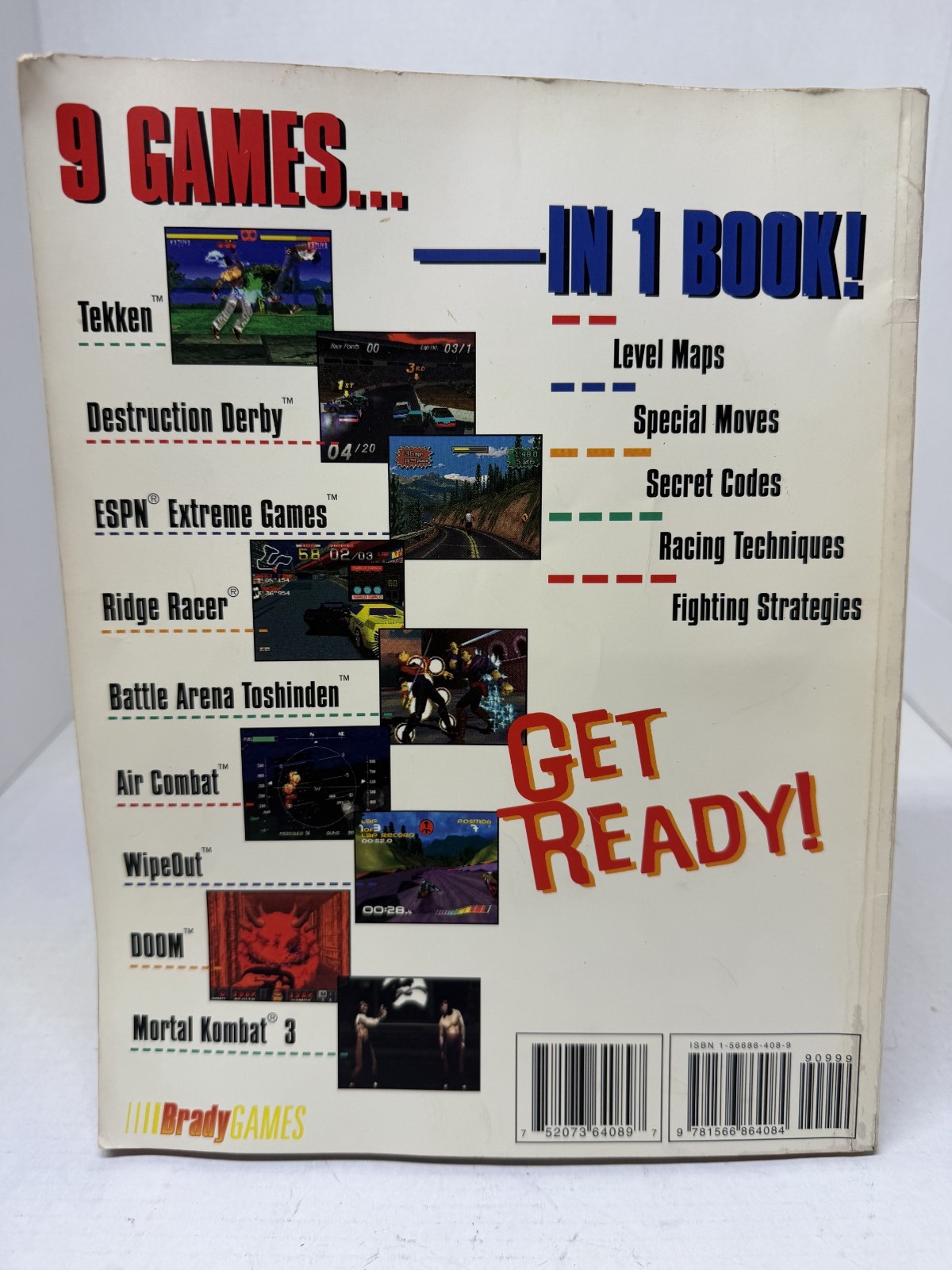 Sony PlayStation Official Games Book 1995 Brady Games Strategy Player’s Guide GC