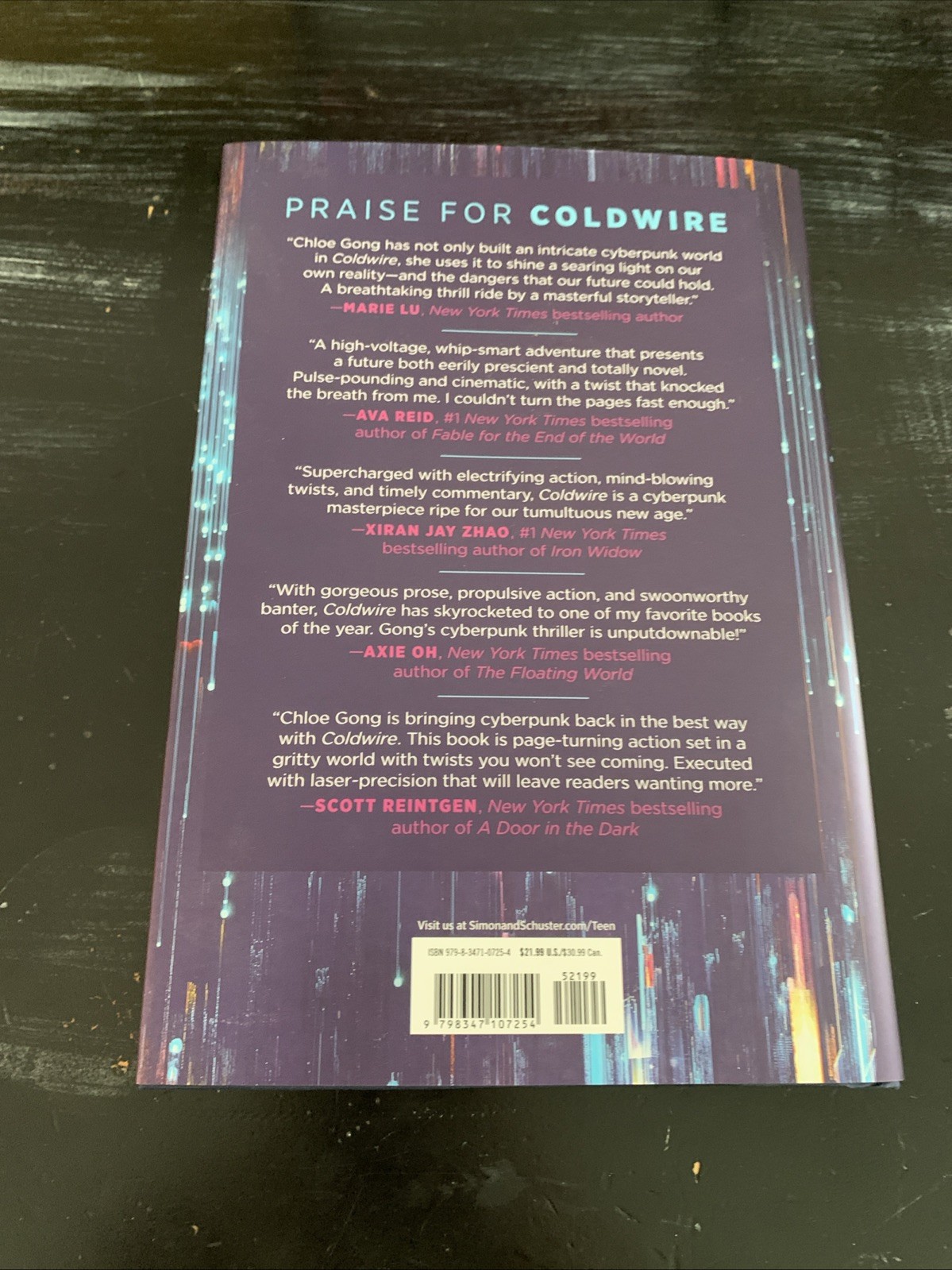 Coldwire by Chloe Gong 2025 Hardcover B&N Exclusive 1st Edition 1st Printing