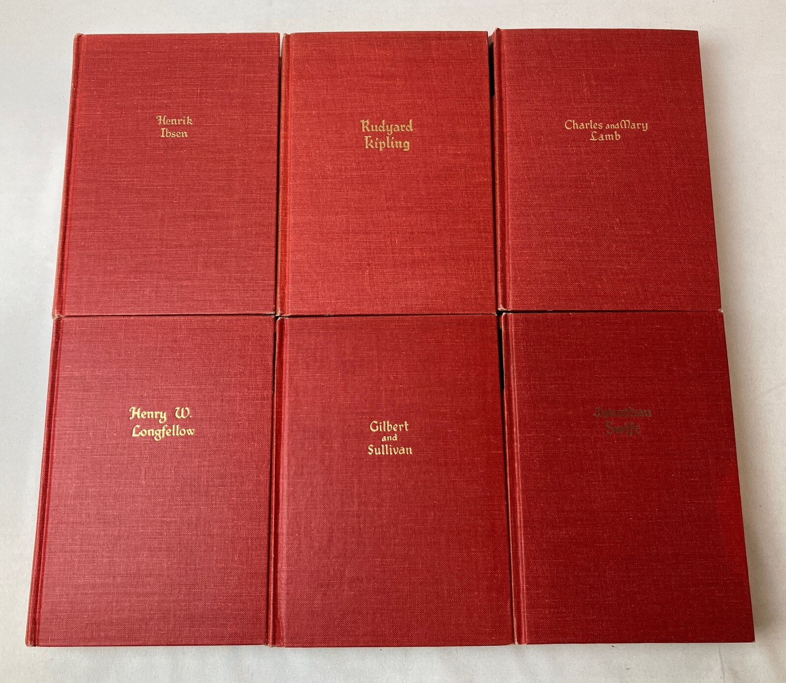 LOT OF 12 BOOKS Blacks Readers Service Classic Works Red HCs – Dickens Chekhov+