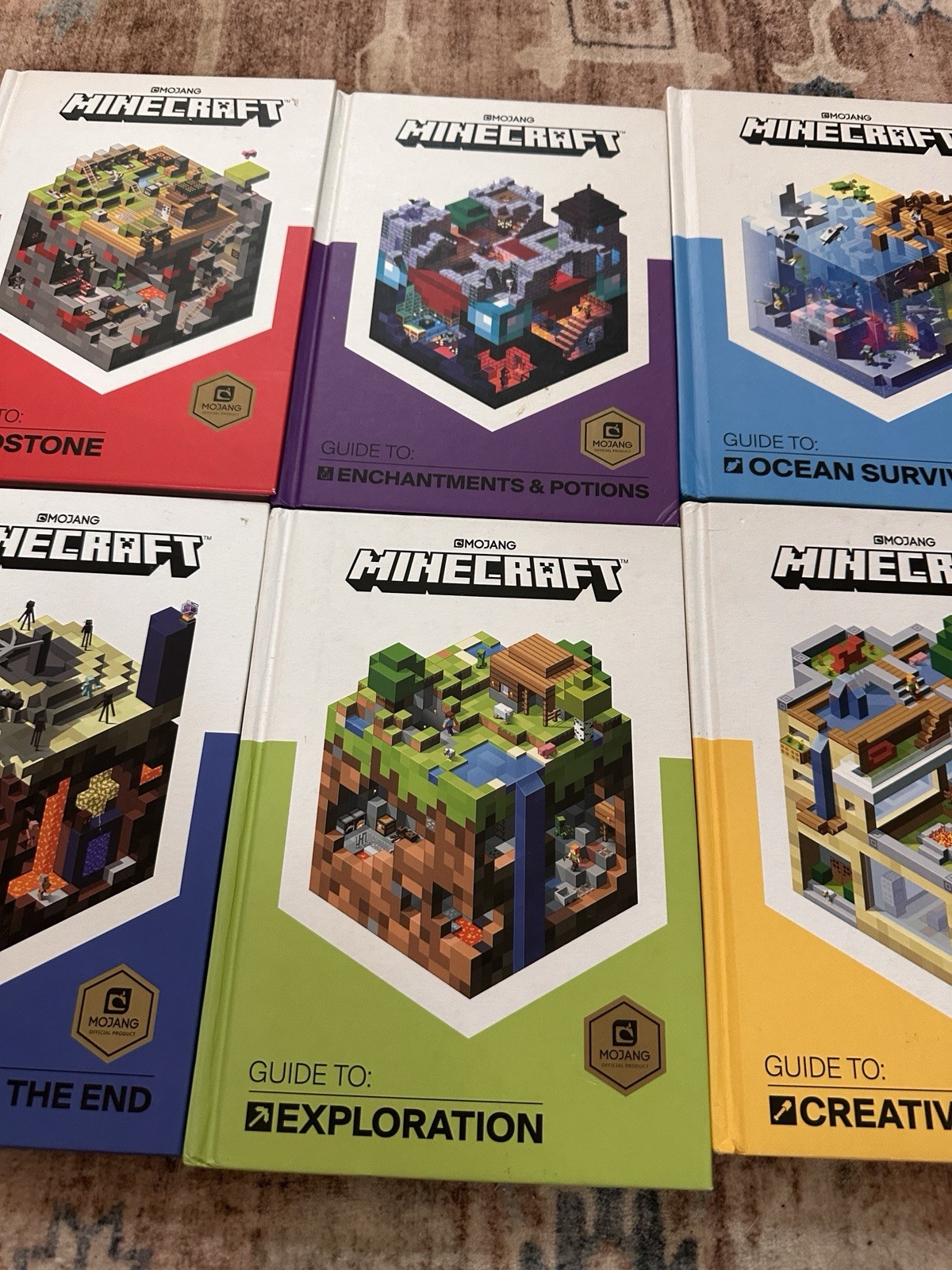 Minecraft Mojang 6 Hardcover Guides Master Builder Softcover 3- First US Edition