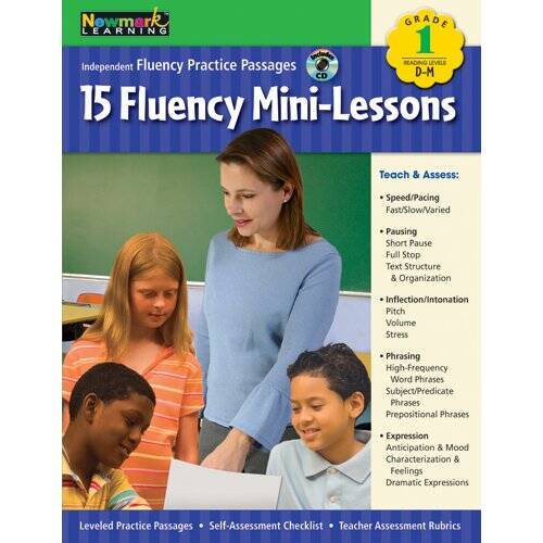 Fluency Mini-Lessons Grade 1 with Audio CD (Independent Fluency Prac – VERY GOOD