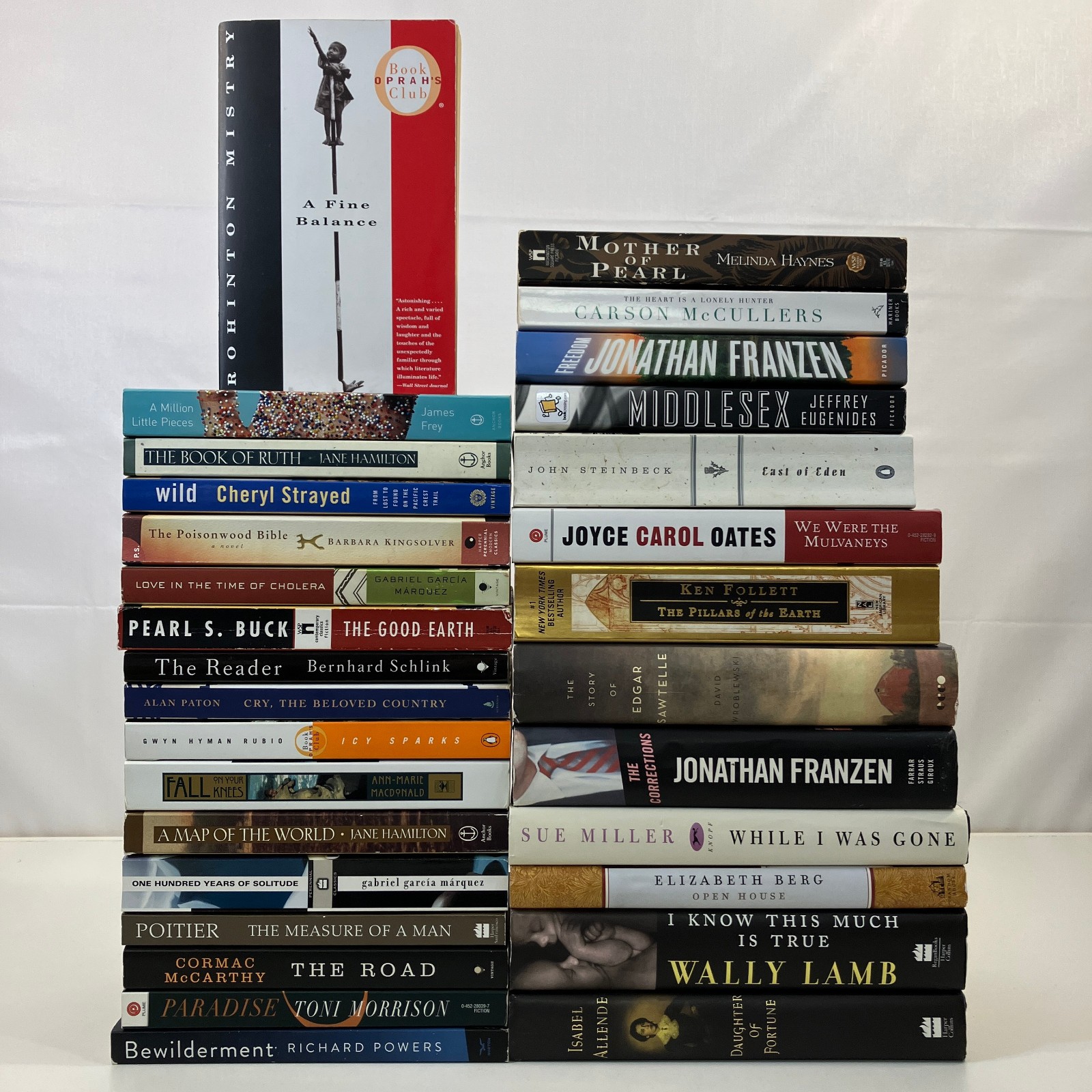 30 Misc Oprah’s Book Club HCDJ & TPB Lot Buck Lamb Miller Oates Mistry Franzen