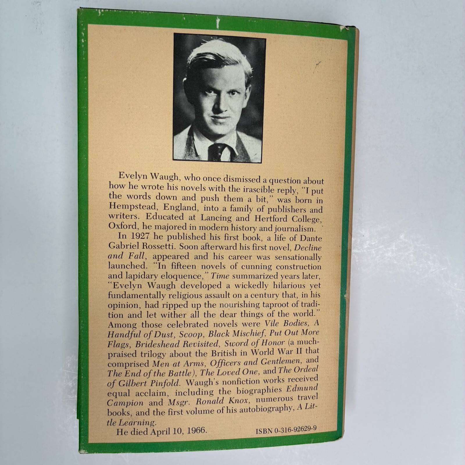 Lot Of 5 Evelyn Waugh HC/DJ Brideshead Rev End Of The Battle Men At Arms Ordeal