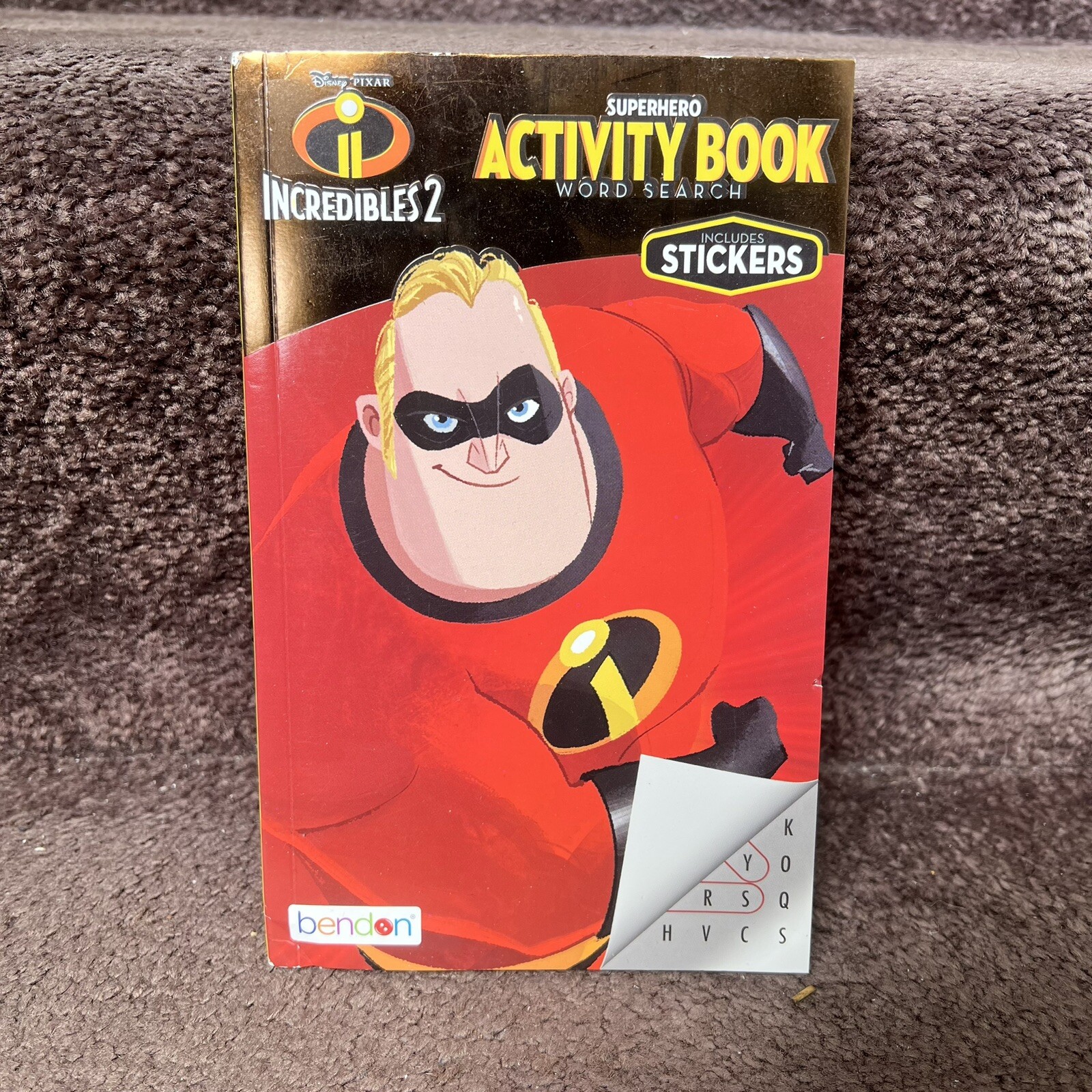 Incredibles 2 Superhero Activity Book Includes Stickers Pixar Disney Unused