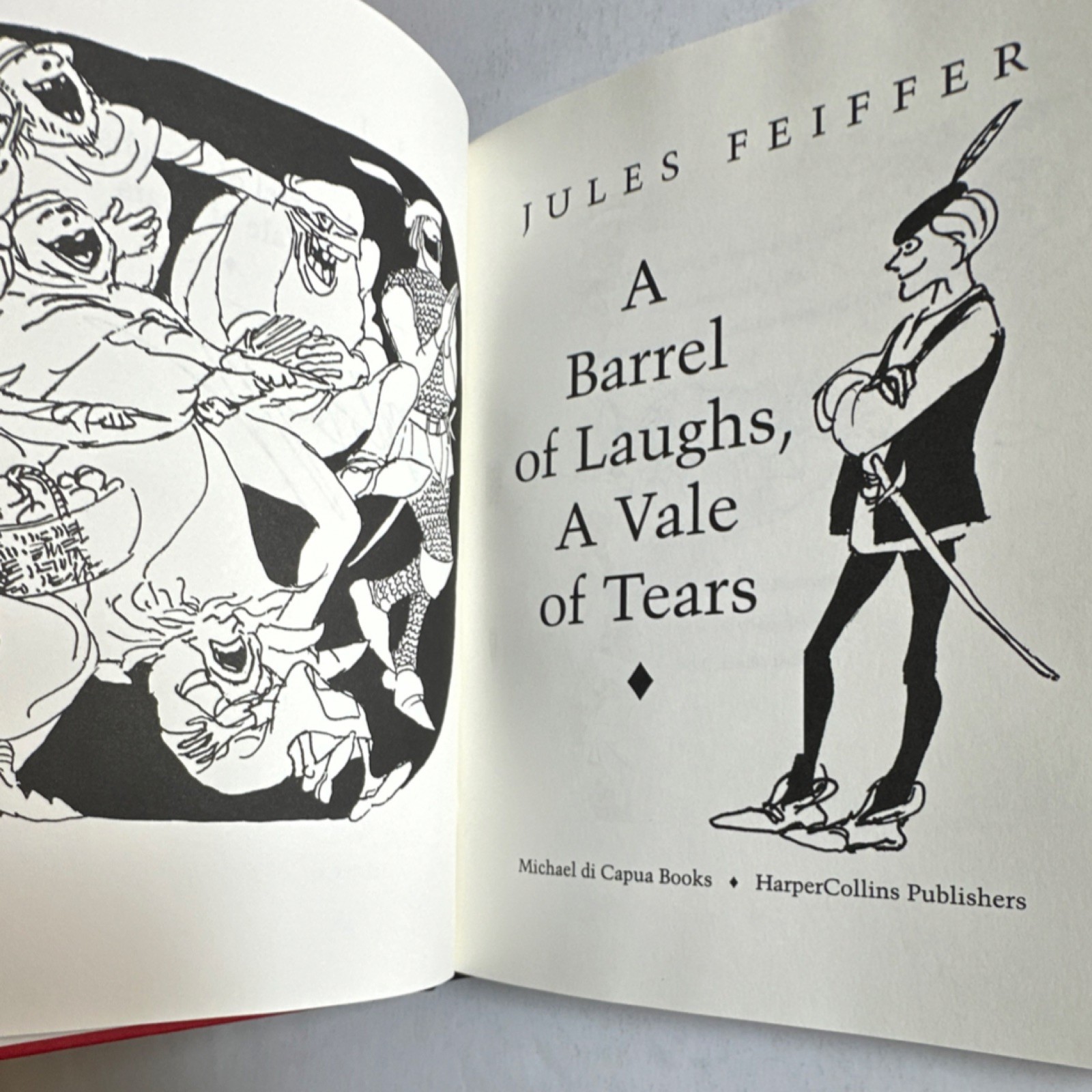 Jules Feiffer Signed First Edition Barrel of Laughs Vale of Tears Hardcover