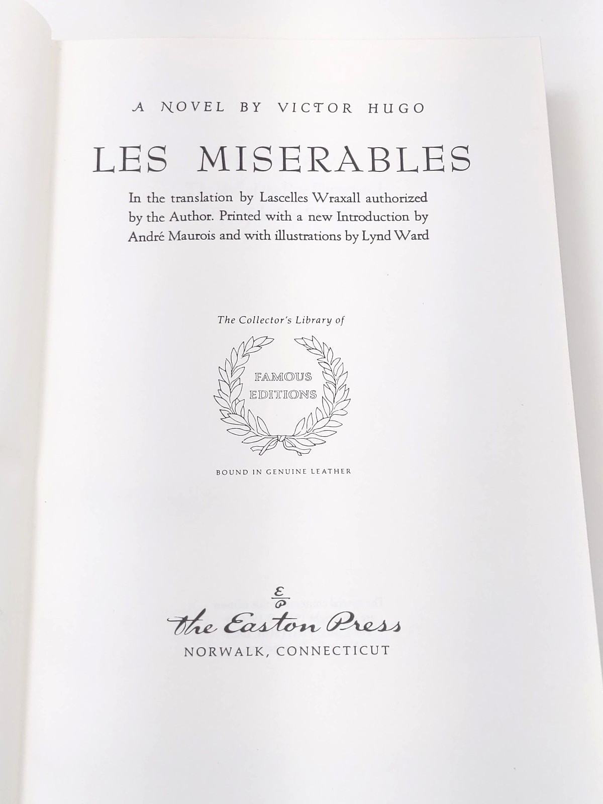 Les Miserables Volume IV & V Book 2 Victor Hugo Easton Press 1966 Leather Bound