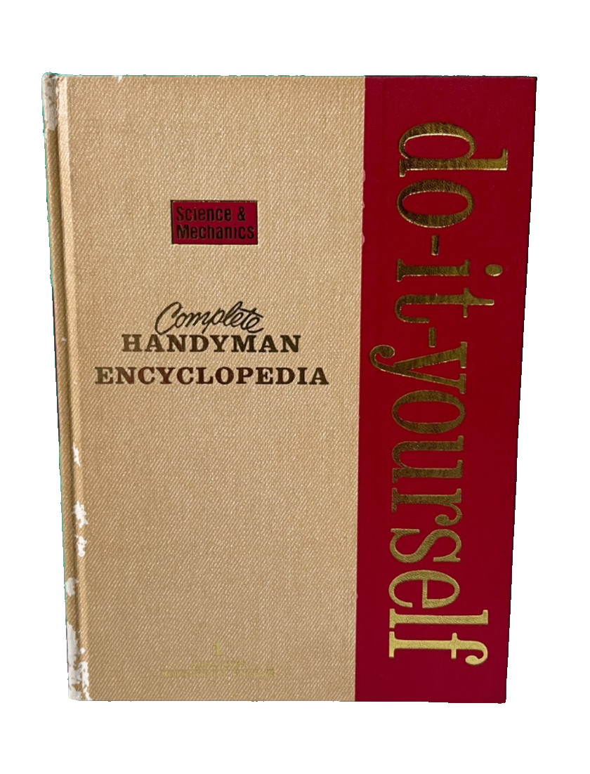 Complete Handyman Encyclopedia Do It Yourself Vol 1 HC Science & Mechanics Book