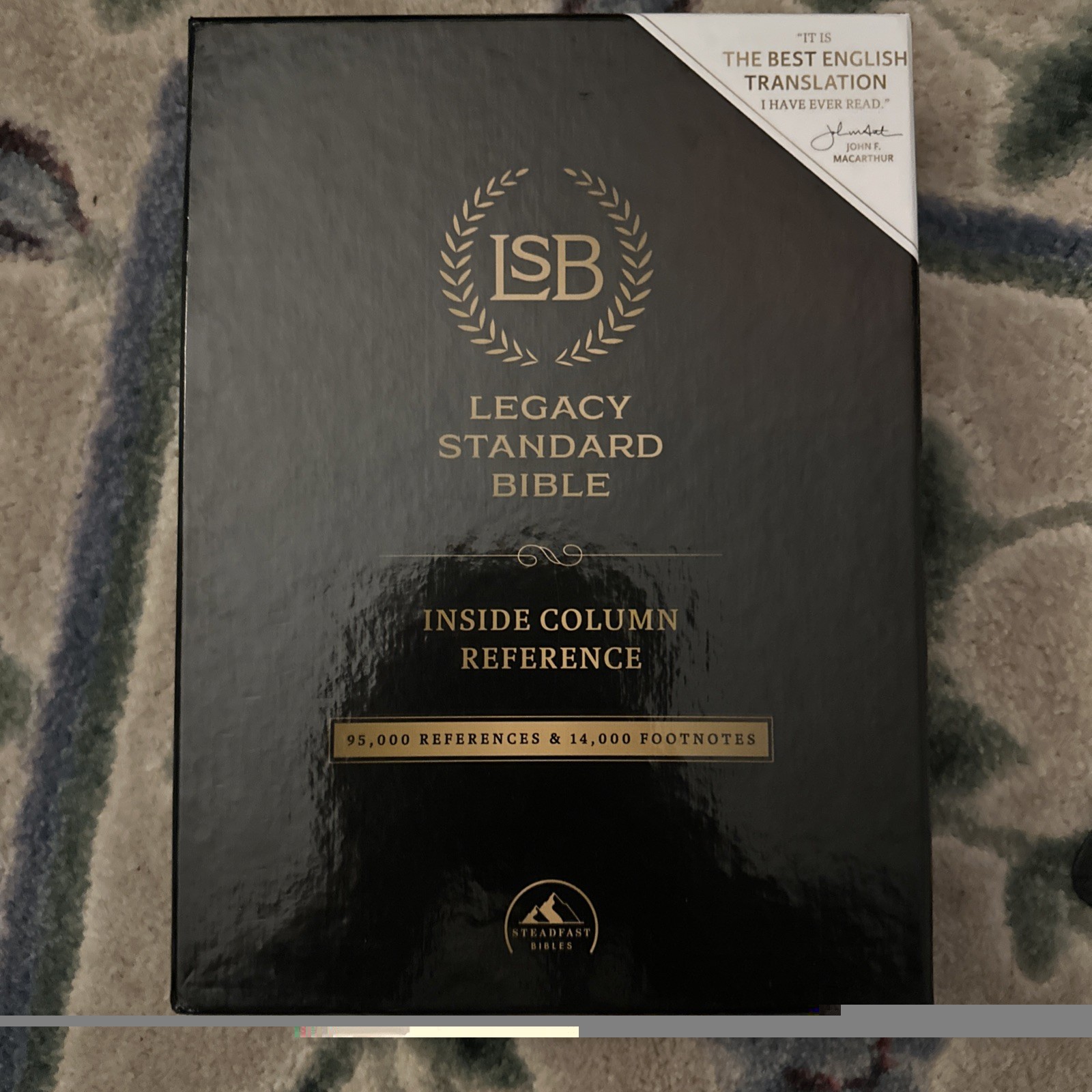 Legacy Standard Bible Inside Column Reference Indexed (LSB), Black Cowhide