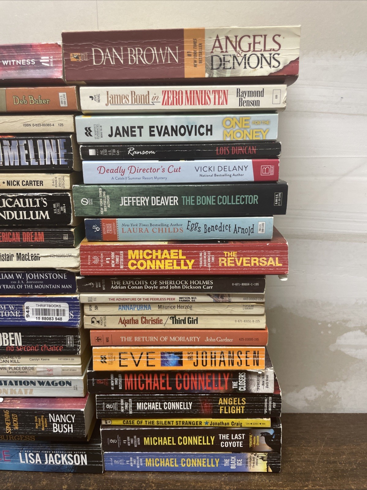 Mystery Thriller Suspense Book Lot 36 PB Vintage DETECTIVE Crime Fiction