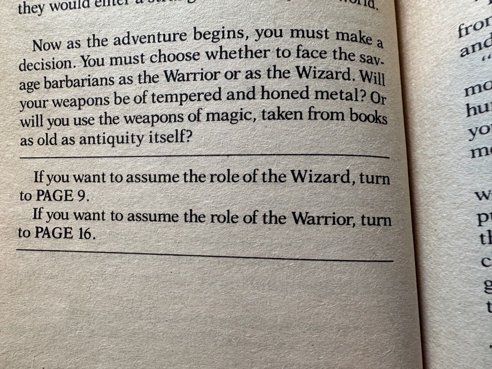 Wizards Warriors & You 1st ed PB 1986 Avon 17 choose adventure Barbarians Stine