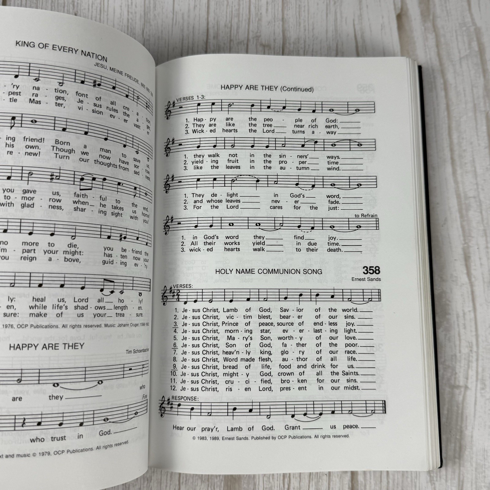 JourneySongs Hymnal 1994 OCP Navy Hardcover Christian Music Songbook Hymns