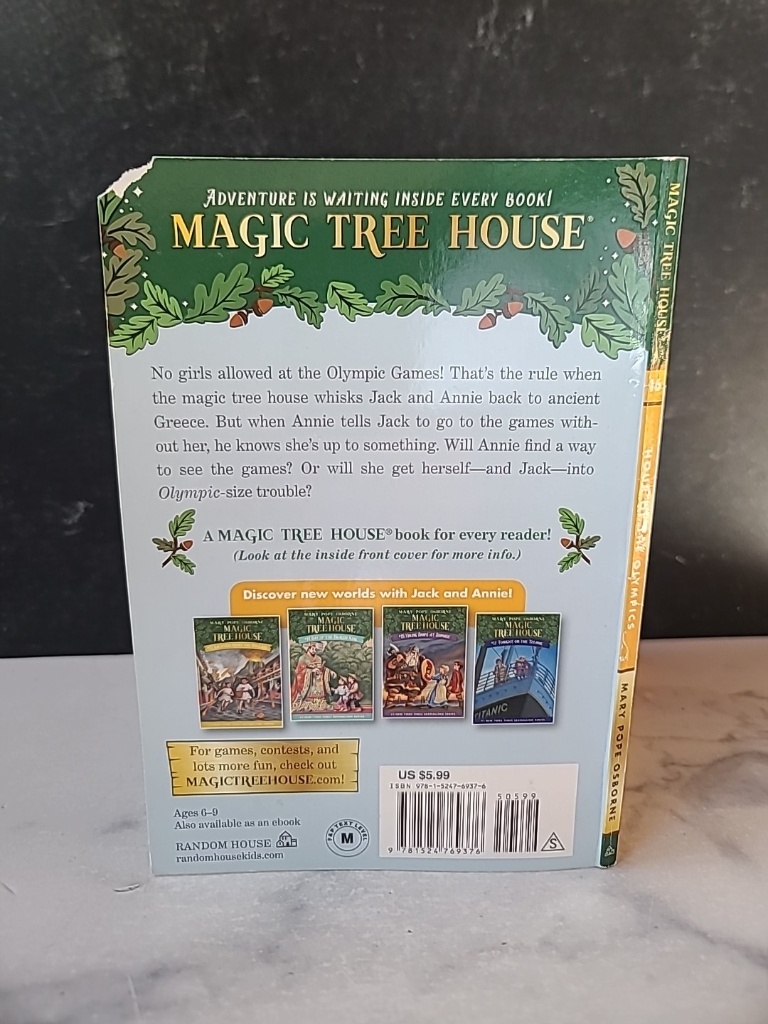 Hour of the Olympics (Magic Tree House #16) by Mary Pope Osborne (1998,…