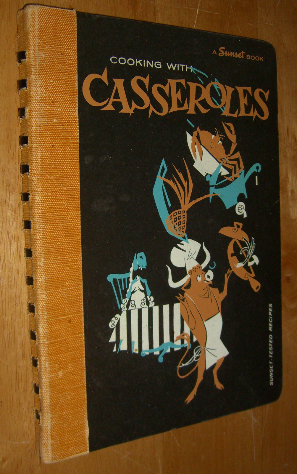 Cooking With Casseroles Cookbook by Sunset Magazine HC 1959