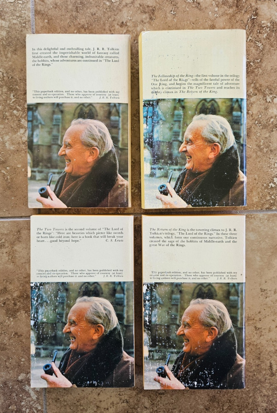 J.R.R. TOLKIEN Complete Series Set LORD OF THE RINGS Red Box Set 1973 VINTAGE