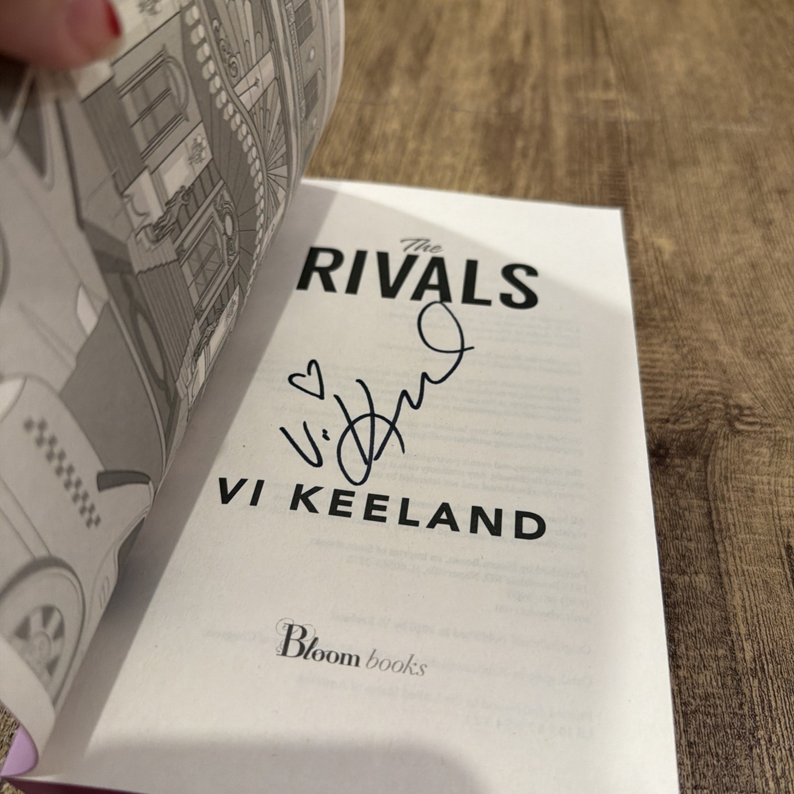 The Rivals SIGNED Paperback Vi Keeland Sprayed Edges