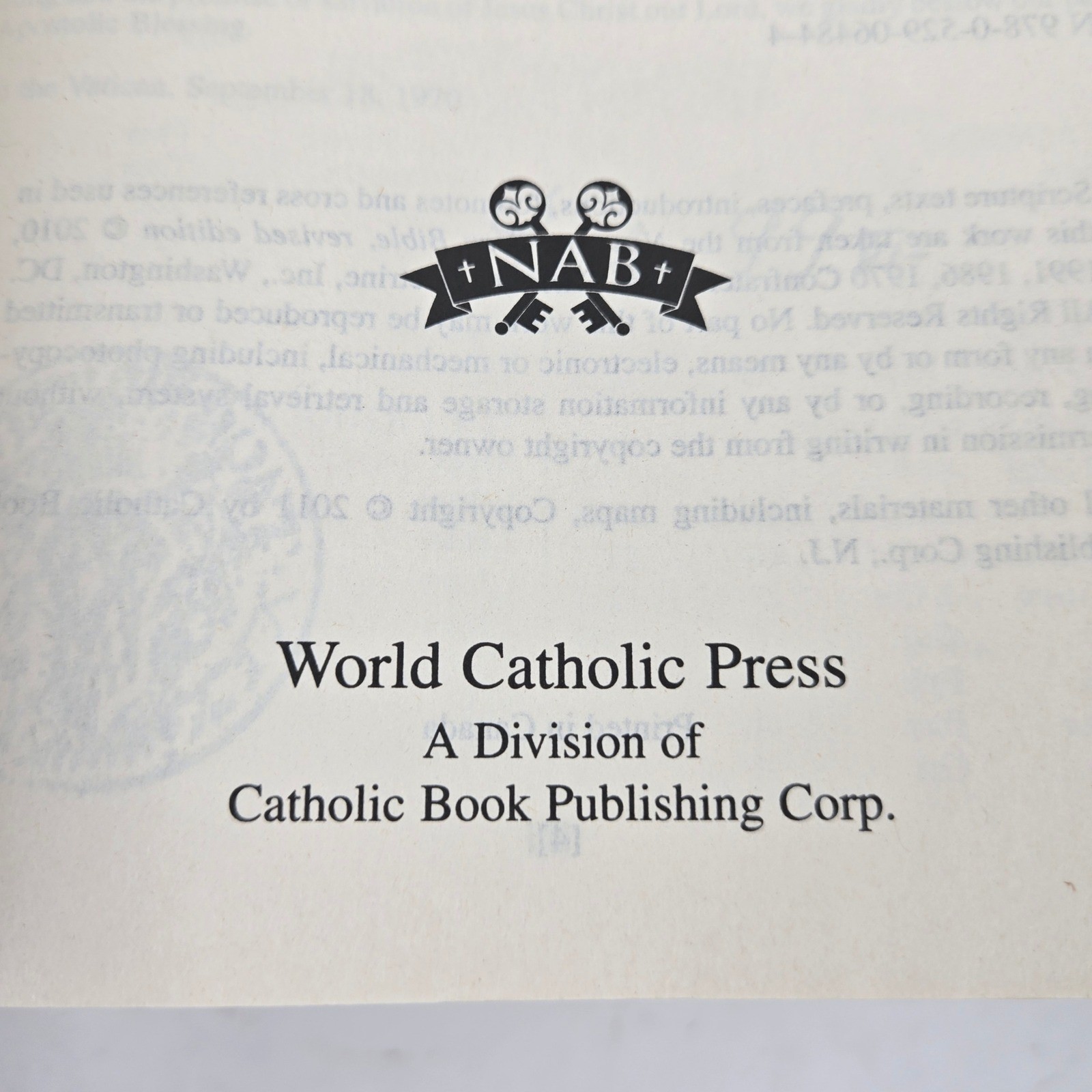 Lot of 2 The New American Bible Revised Edition NABRE World Catholic Press Red