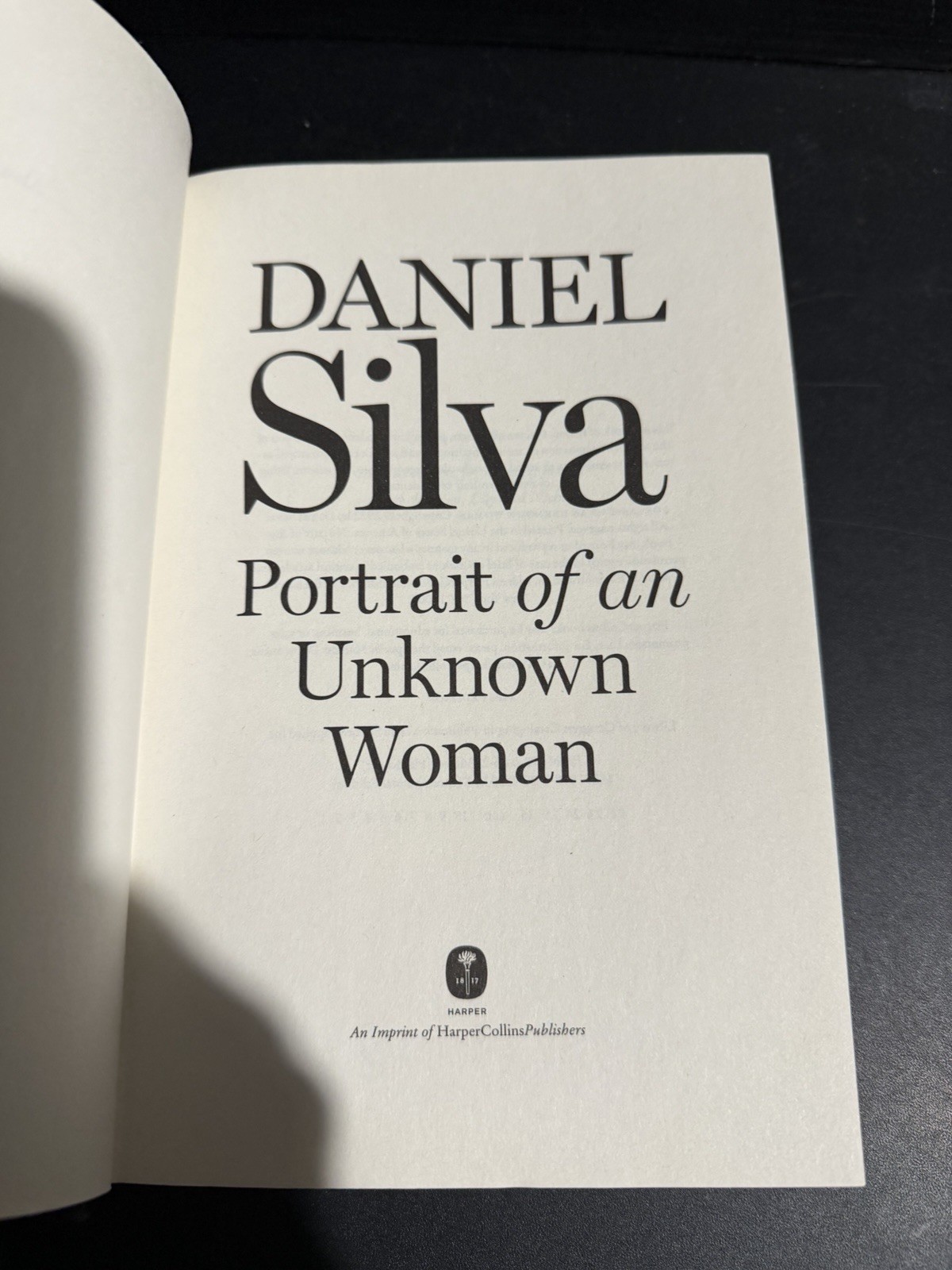 SIGNED 1st/1st Portrait of an Unknown Woman Daniel Silva HC DJ 2022 Art Forger