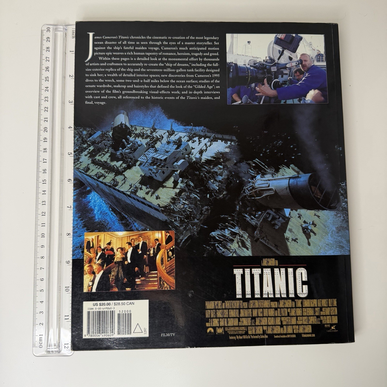 Titanic Book. Behind The Scenes. 178 Pages. James Cameron’s Titanic Story