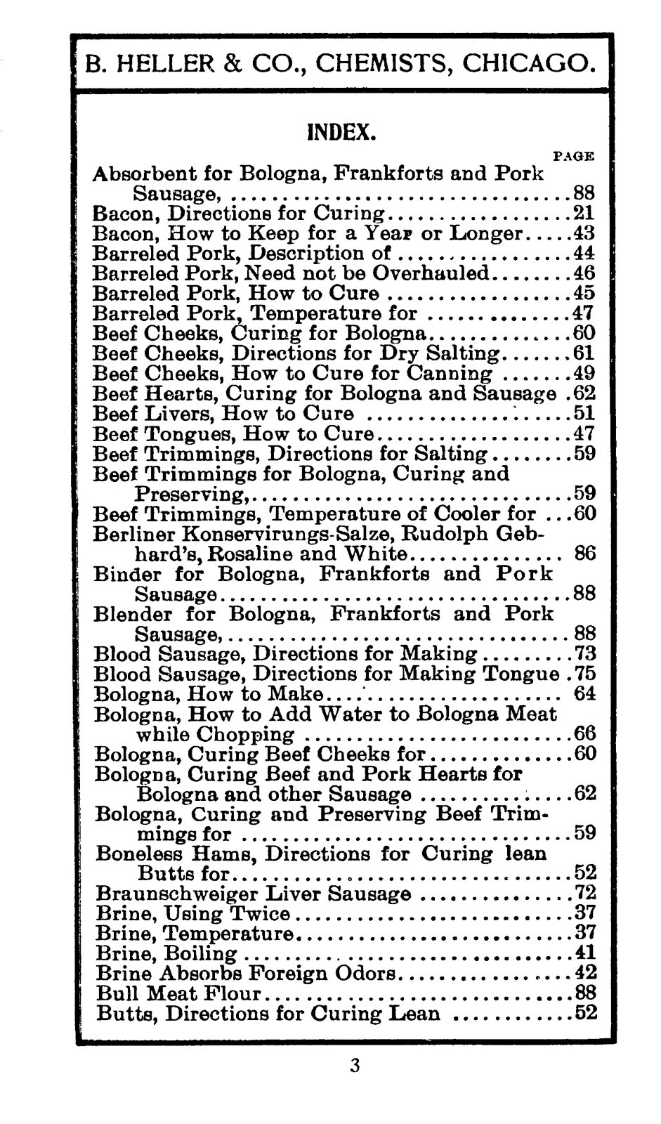 1904 Secrets Of Meat Curing And Sausage Making Cook Book 97 Pages