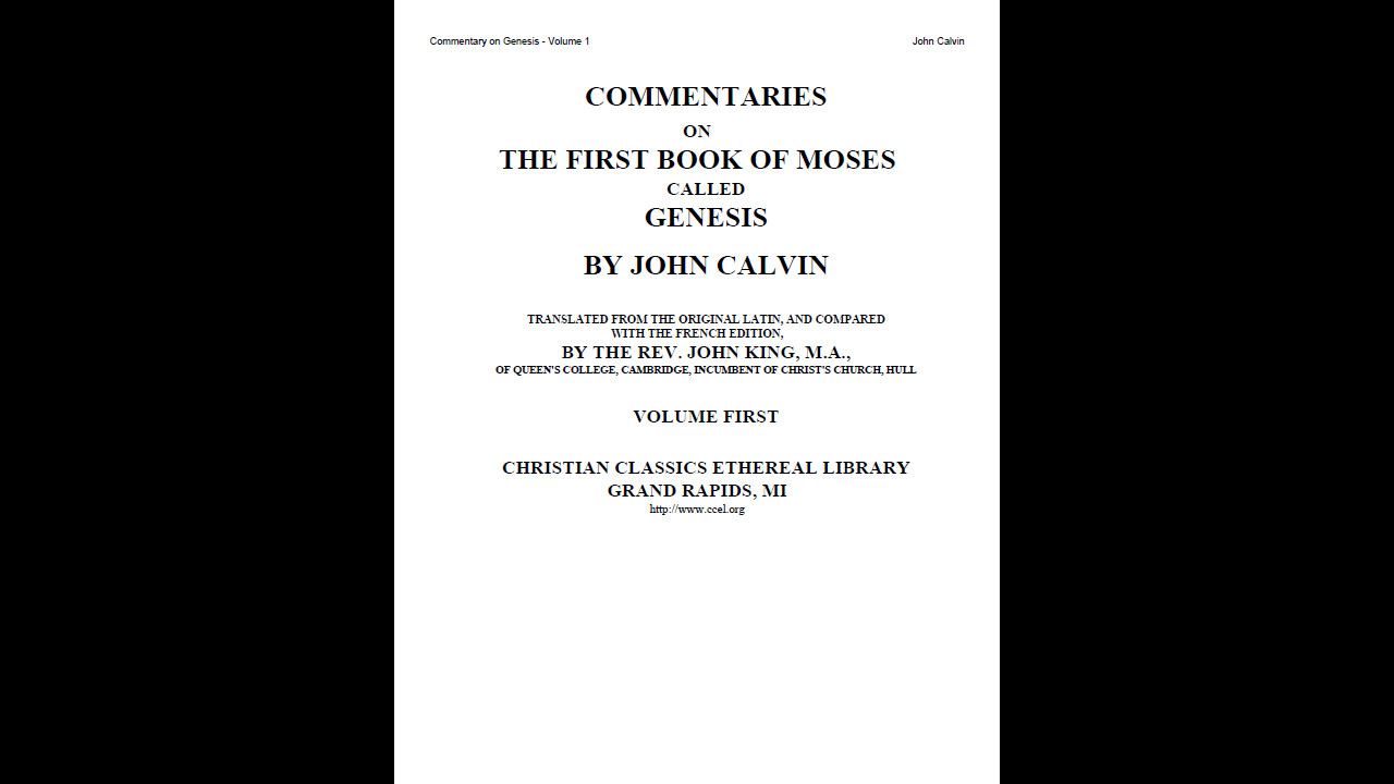 The Works of John Calvin – Bible Commentary Library (PDF E-Book Set) on CD-ROM