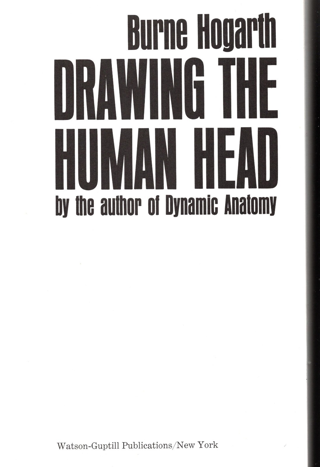 Vintage Drawing the Human Head – 1989