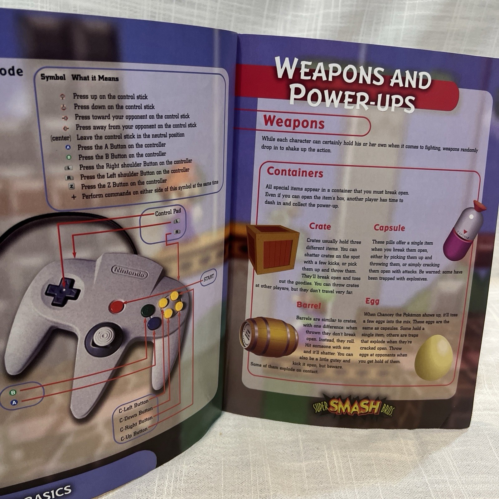 Super Smash Bros Official Strategy Guide Book Brady Games 1999 Nintendo N64