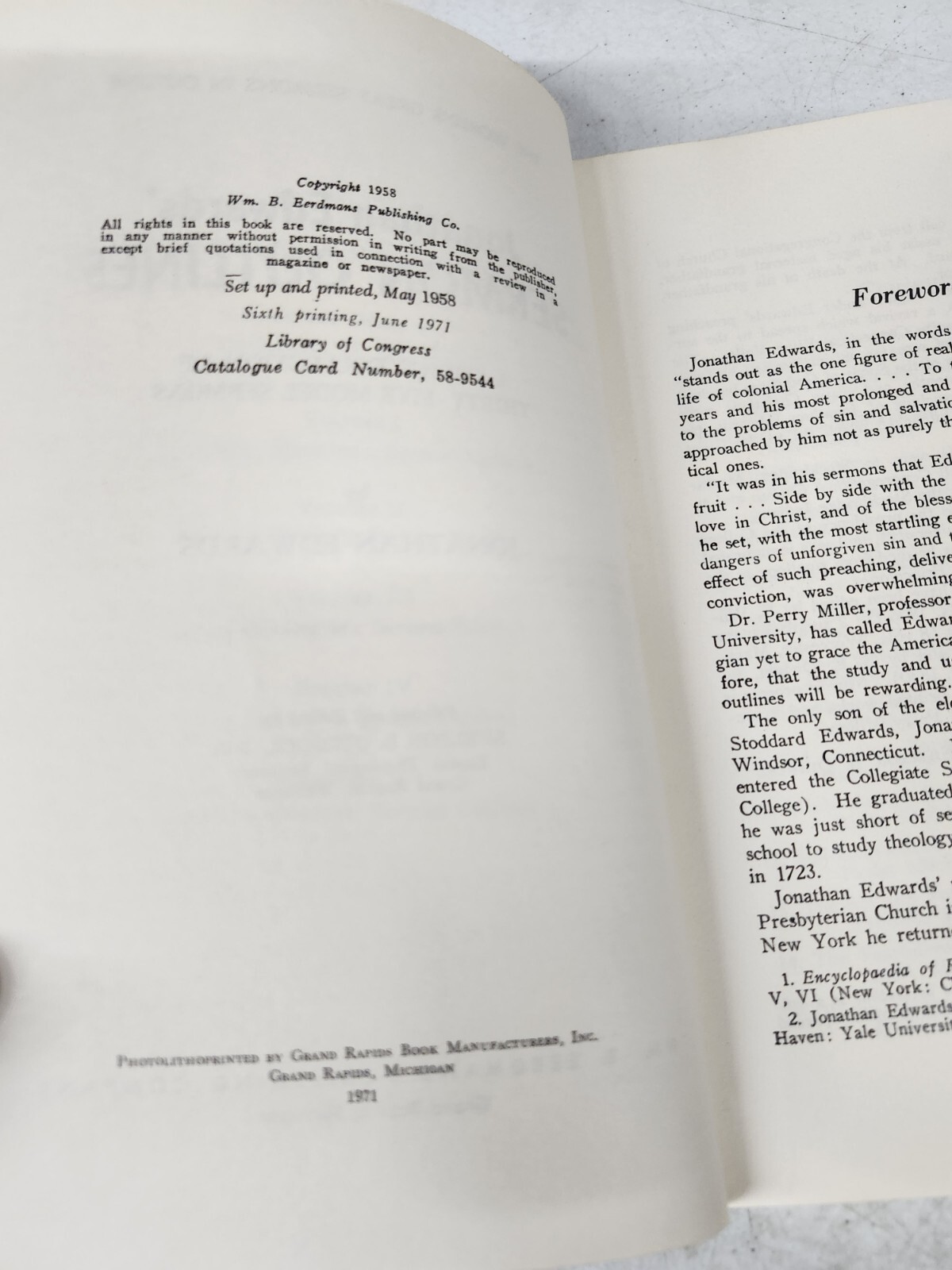 Edwards’ Sermon Outlines 1971 Christian Preaching Theology Pastor Bible Study