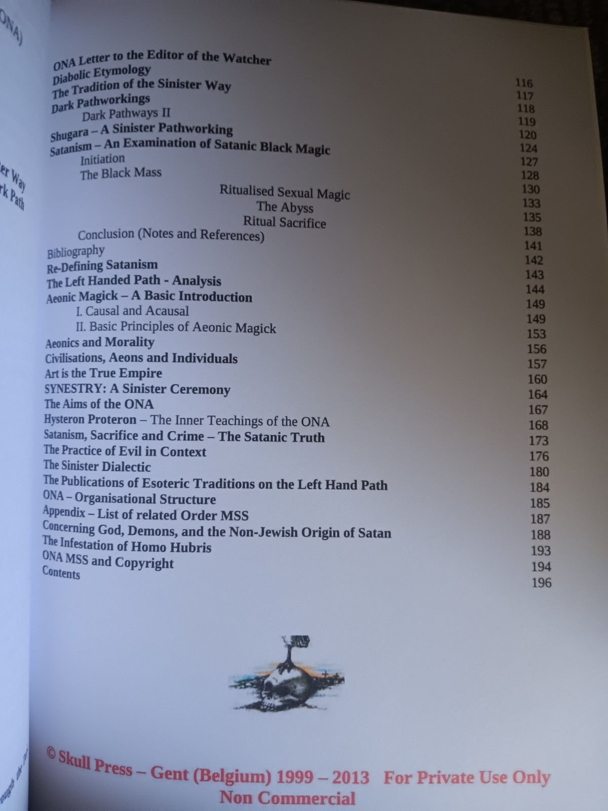 Magister Hagur: Manuscripts 1992-2013 O9a Occult order of nine angles Satanism