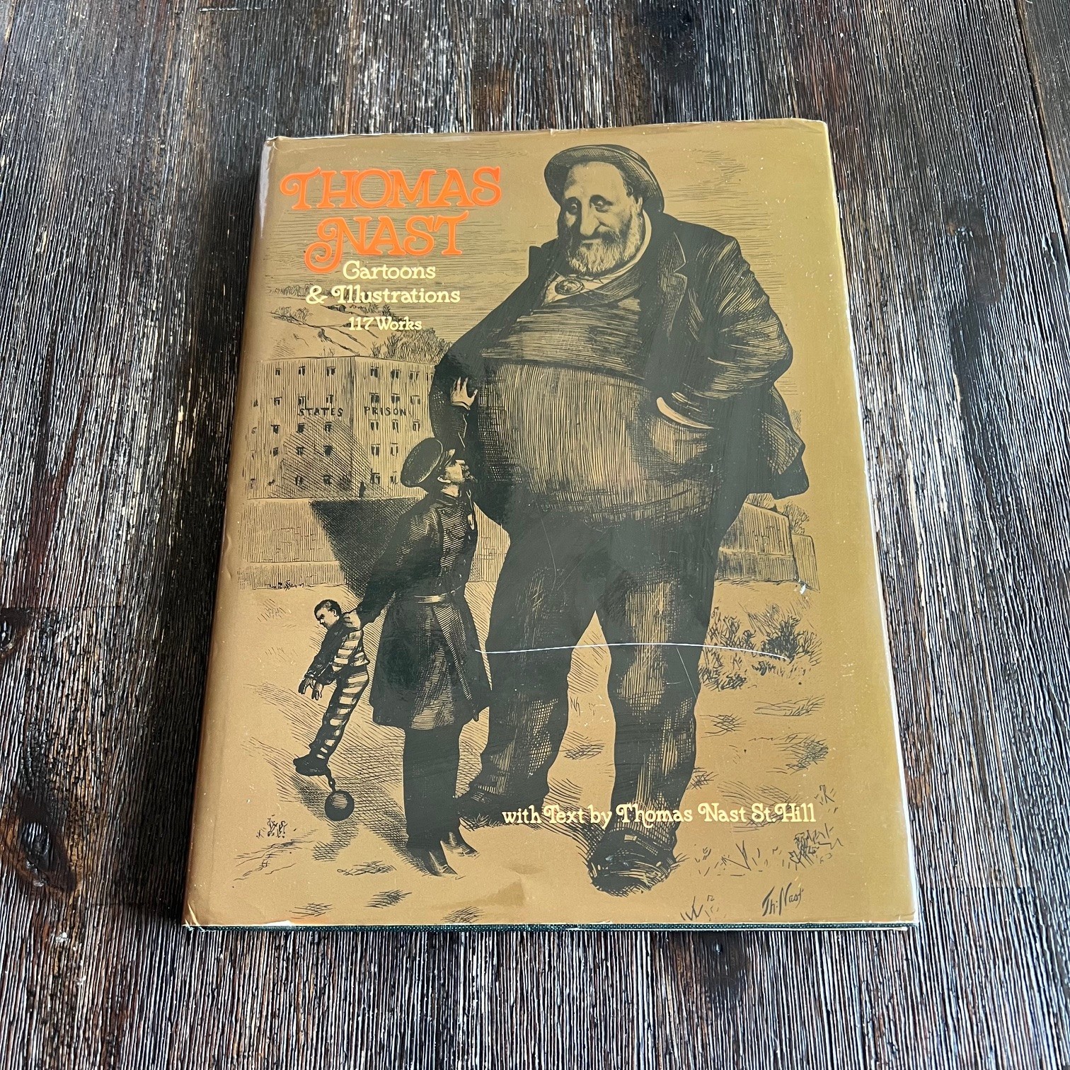 Thomas Nast: Cartoons and Illustrations 117 Works Dover 1974 VTG Hardcover Book