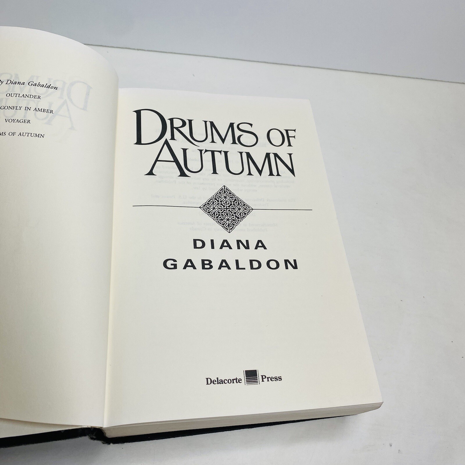 Drums of Autumn by Diana Gabaldon 1997 Hardcover OUTLANDER Historical Fiction