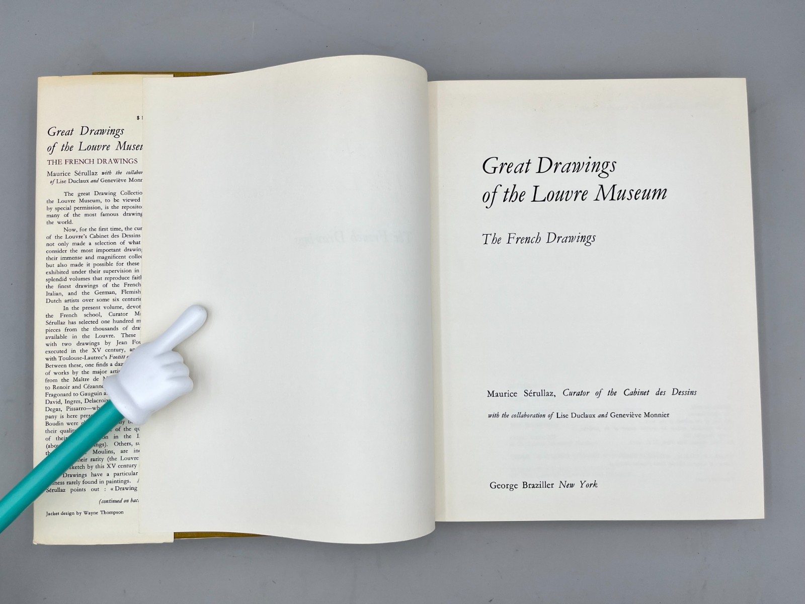 Great Drawings of The Louvre Museum, The French Drawings, Serullaz 1968 HC/DJ