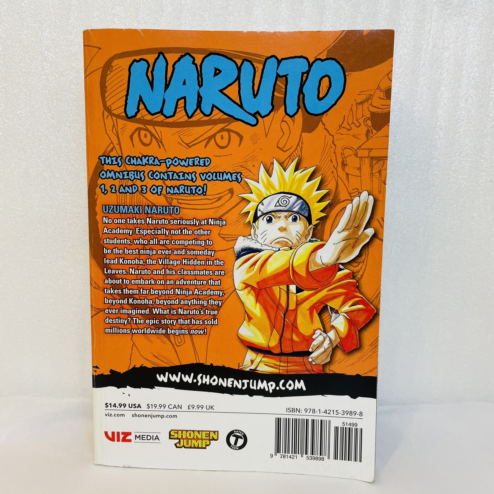 Naruto: 3-in-1 Edition (1-2-3) Volume 1 English Omnibus Manga Shonen Jump Viz
