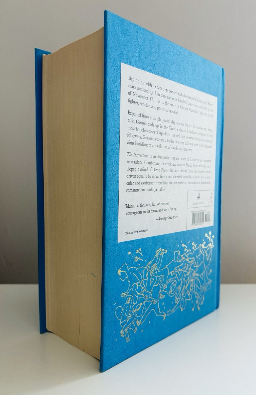 Adam Levin THE INSTRUCTIONS McSweeney’s 2010 Rare HTF Blue Gold Cover Very Good
