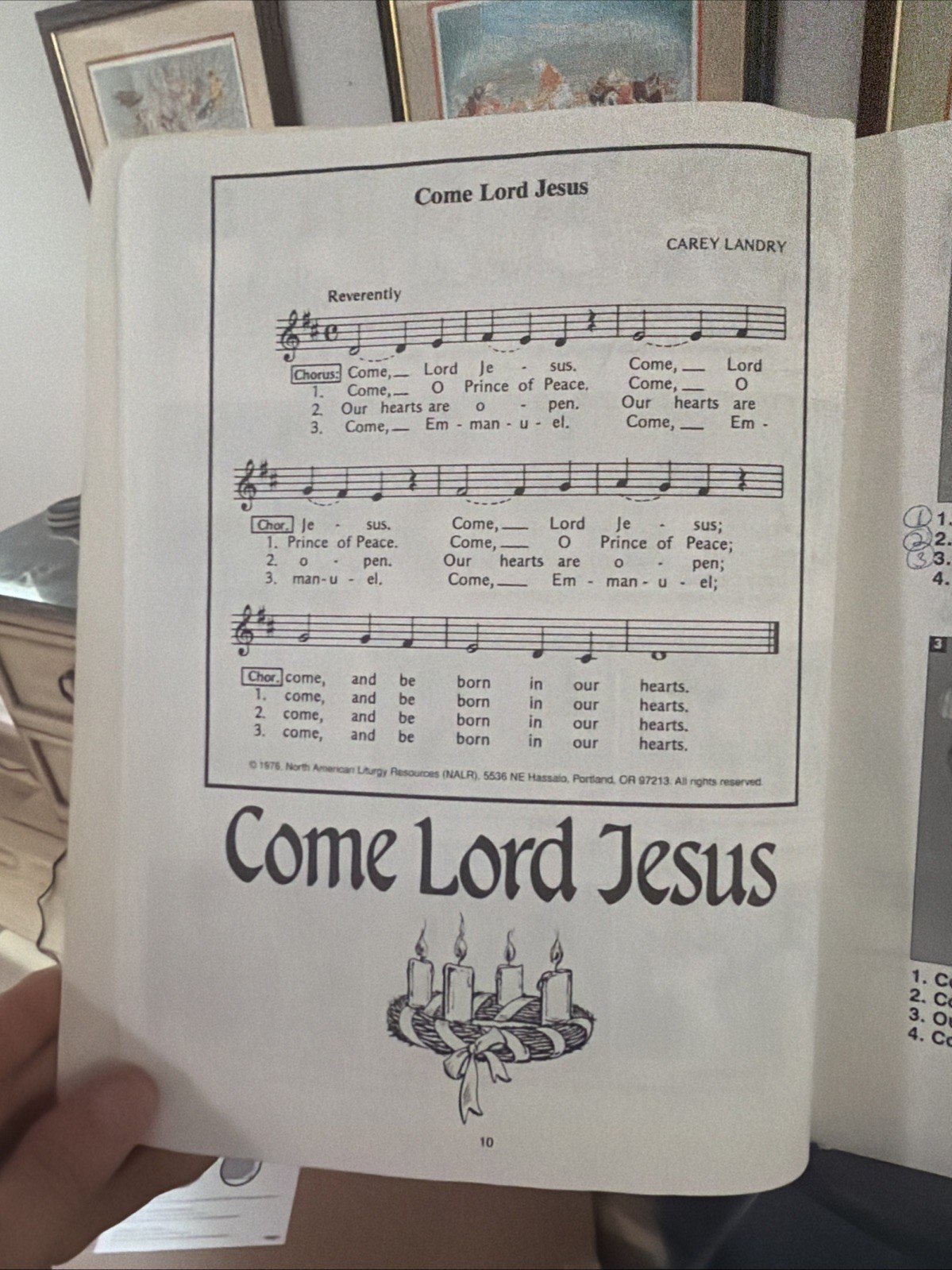 Hi God Gesture Book Carey Landry Carol Jean Longhorn OCP Publications Good Cond