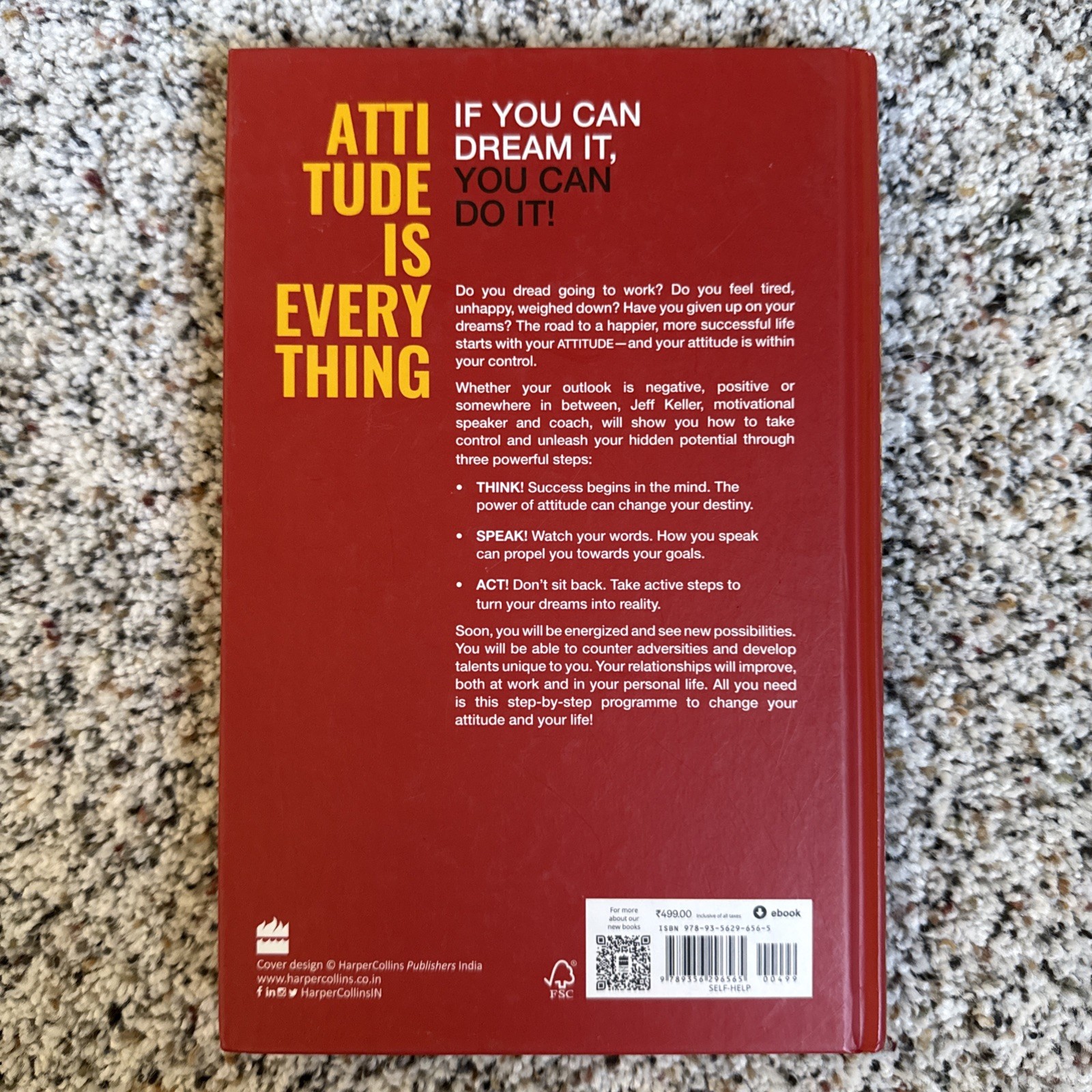 Attitude Is Everything by Jeff Keller 2023 Hardcover