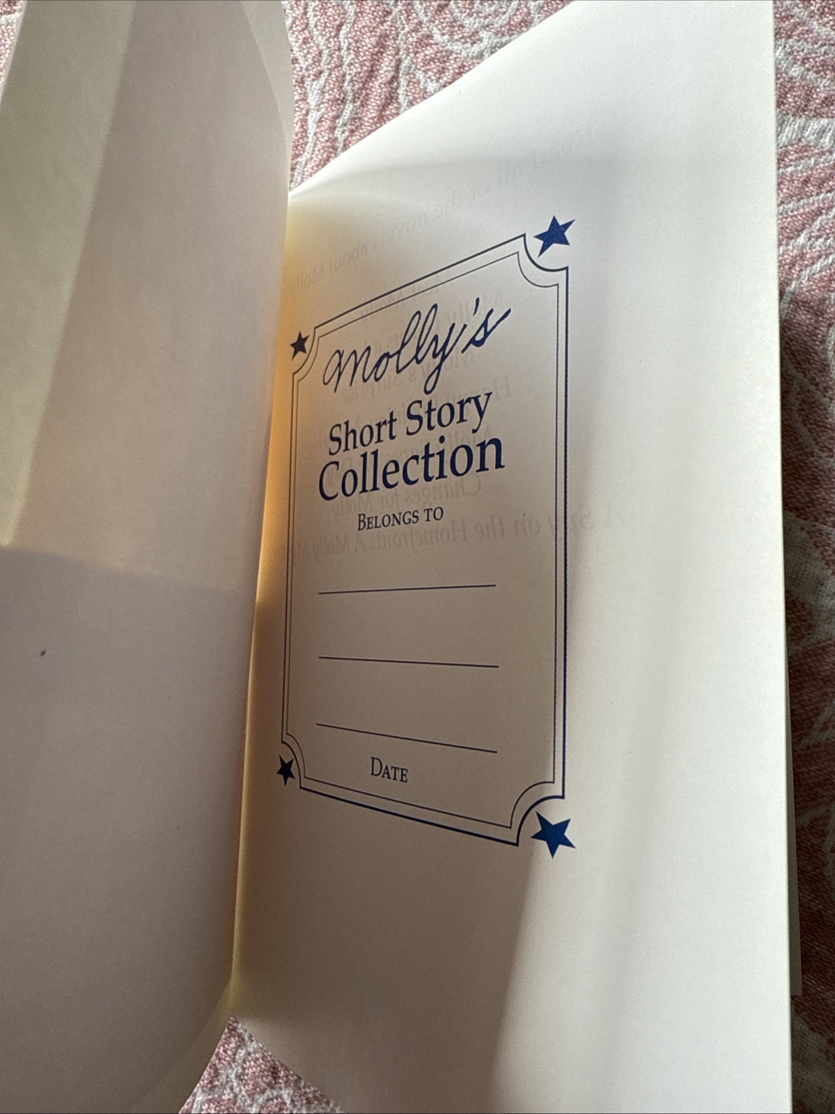 Molly’s Short Story Collection Book American Girl Valerie Tripp HC 2006 Used