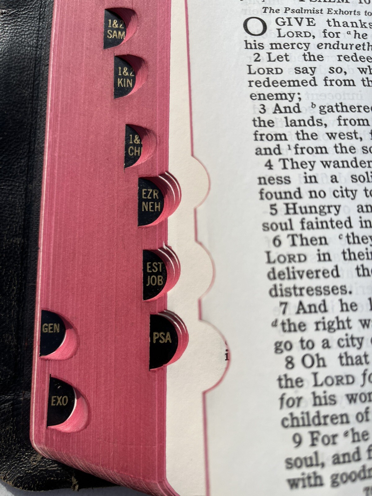 Holy Bible Concordance Red Letter KJV National Bible Press 1944