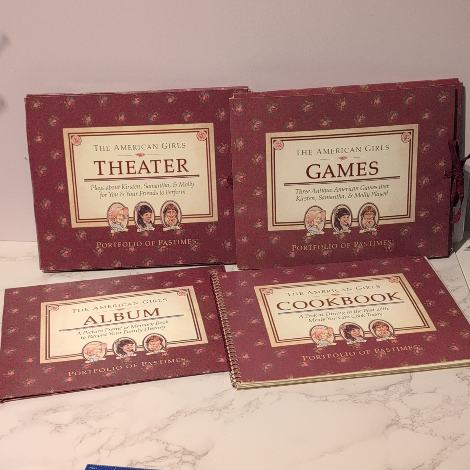 Pleasant Company American Girls Pastimes Portfolio Box Set Games