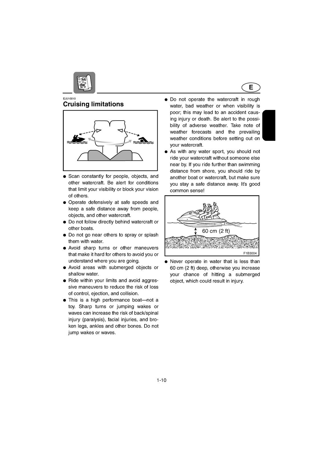 YAMAHA 2004 WaveRunner FX Cruiser High Output Operators Manual , FOLDOUTS