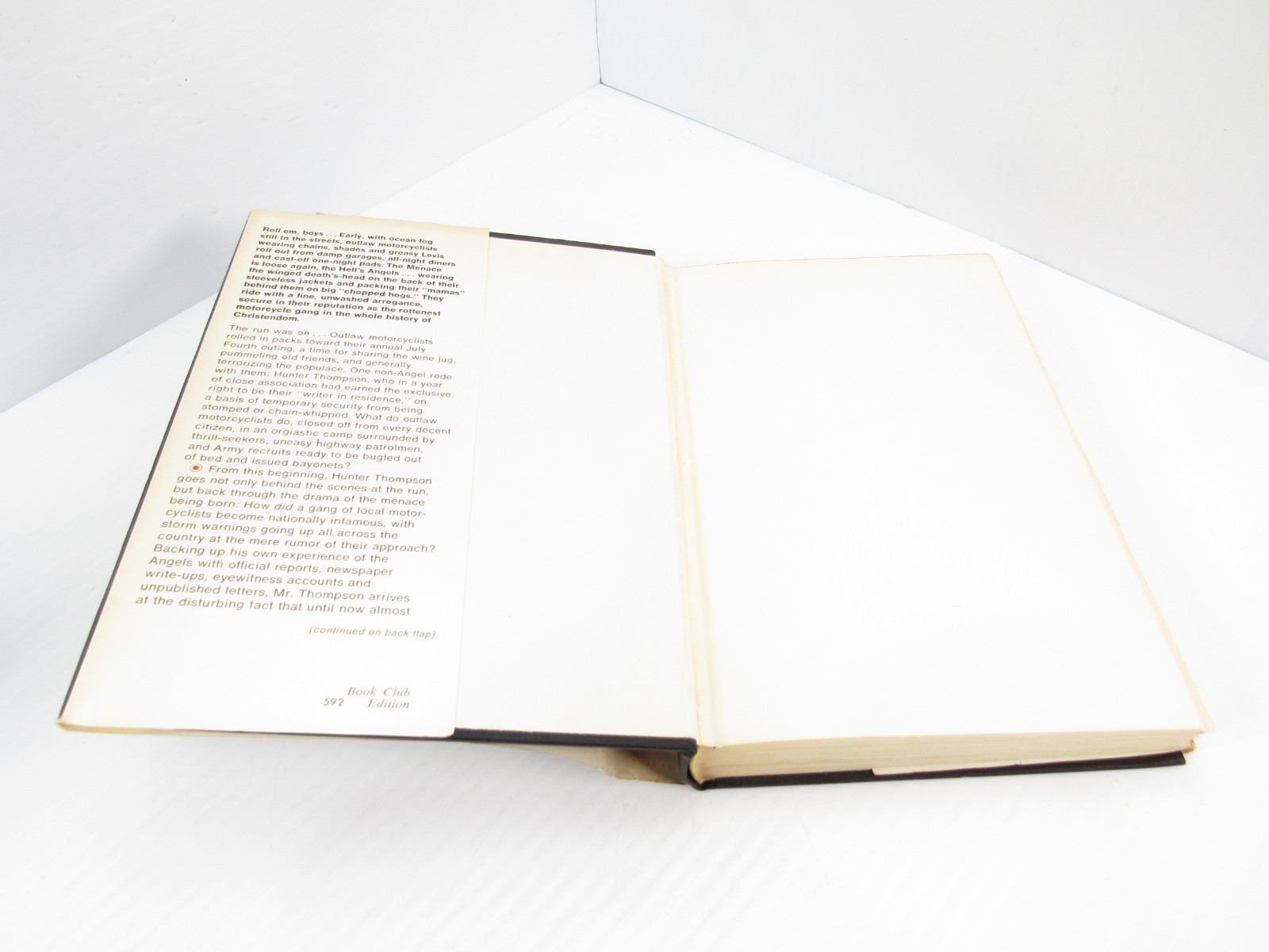 Hell’s Angels: A Strange and Terrible Saga Hunter S Thompson (1967, Book Club)