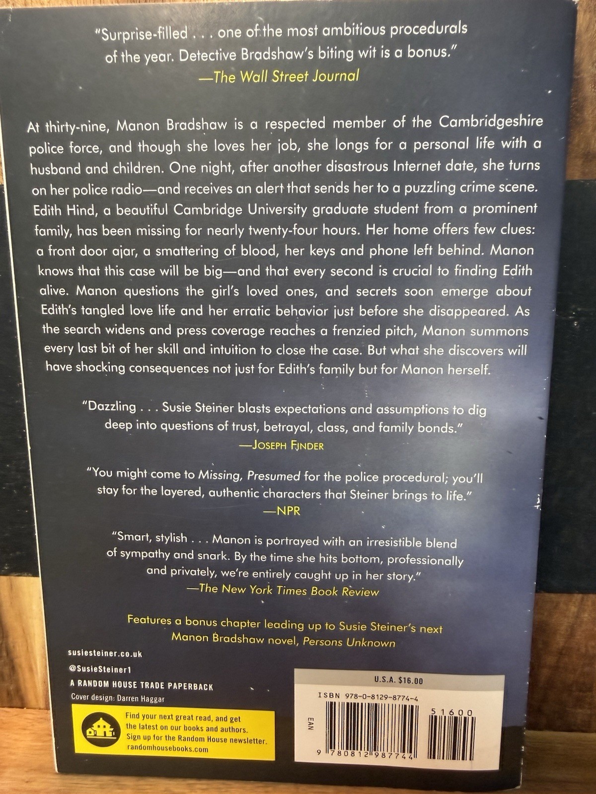 Missing, Presumed by Susie Steiner – NEW Paperback – Pub by Random House