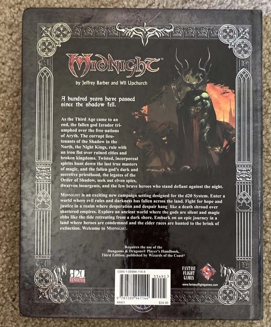 Midnight Epic Fantasy In An Age of Shadow 2003 HC
